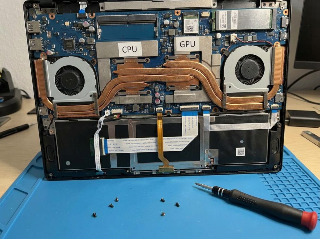 노트북 CPU GPU 나이부 구조