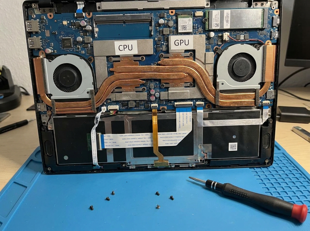 노트북 CPU GPU 나이부 구조